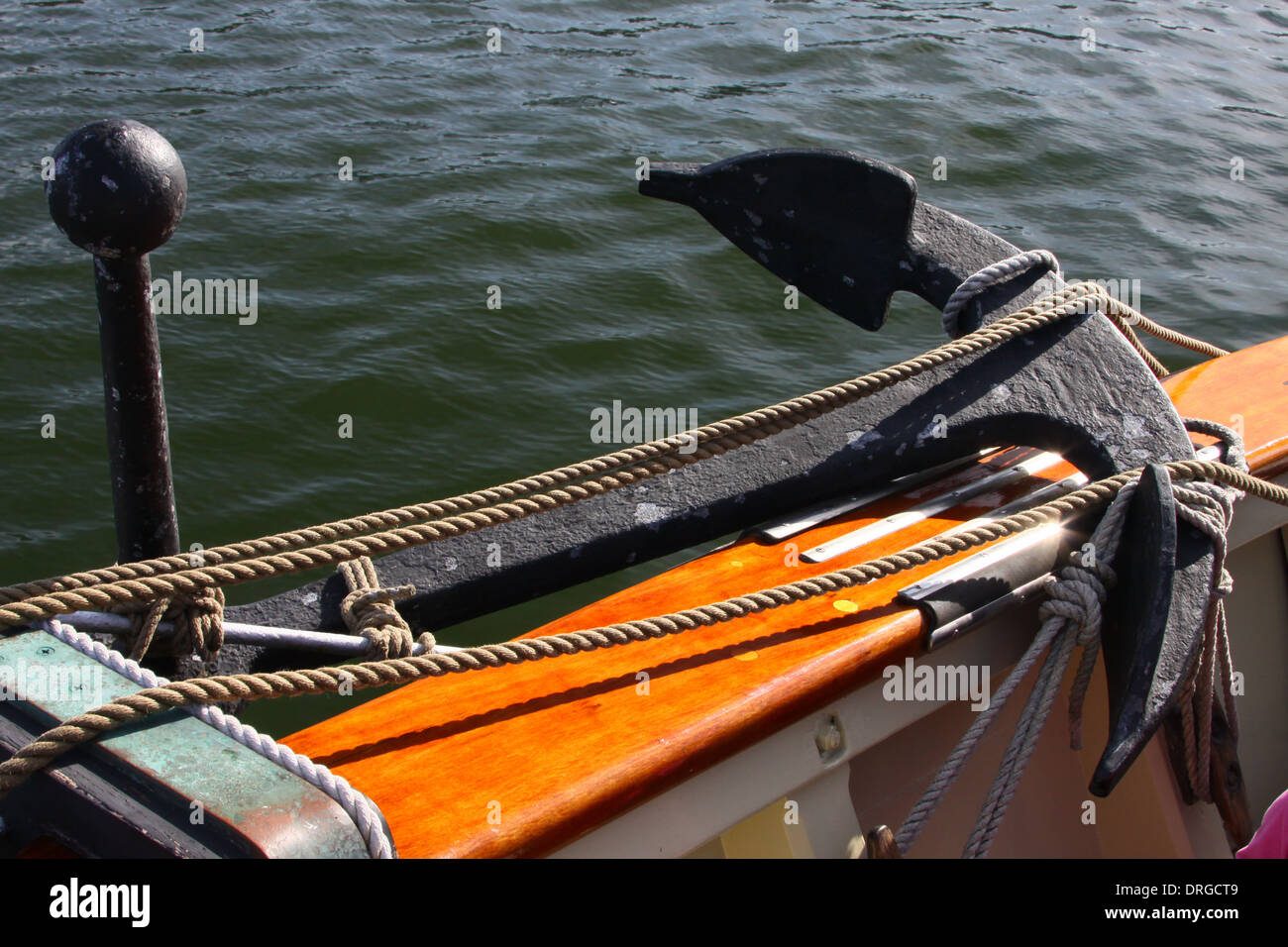 Call all hands on deck and Pull up the anchor. Stock Photo
