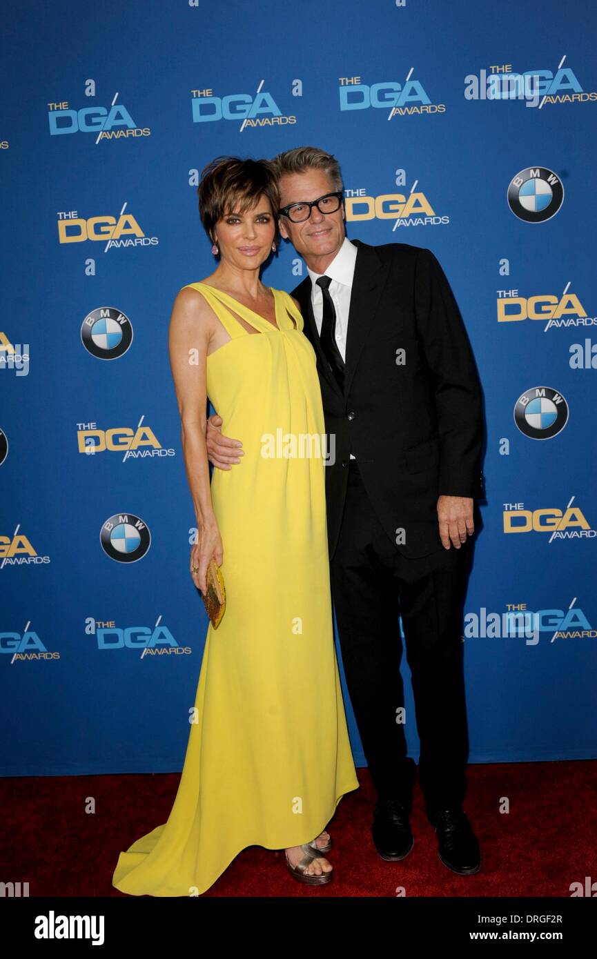 Century City, CA, USA. 25th Jan, 2014. Lisa Rinna, Harry Hamlin at