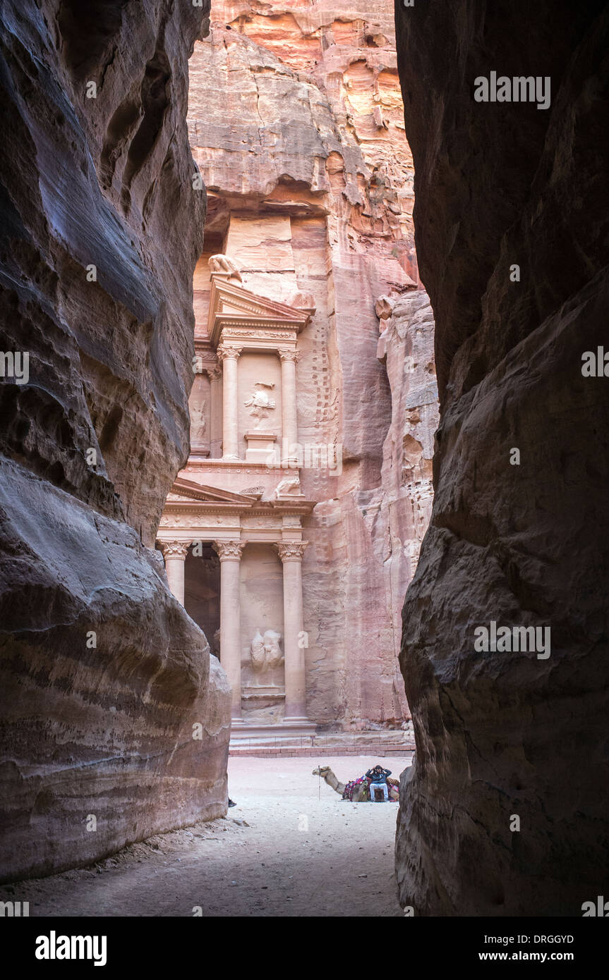 rock of Petra, Jordan Stock Photo