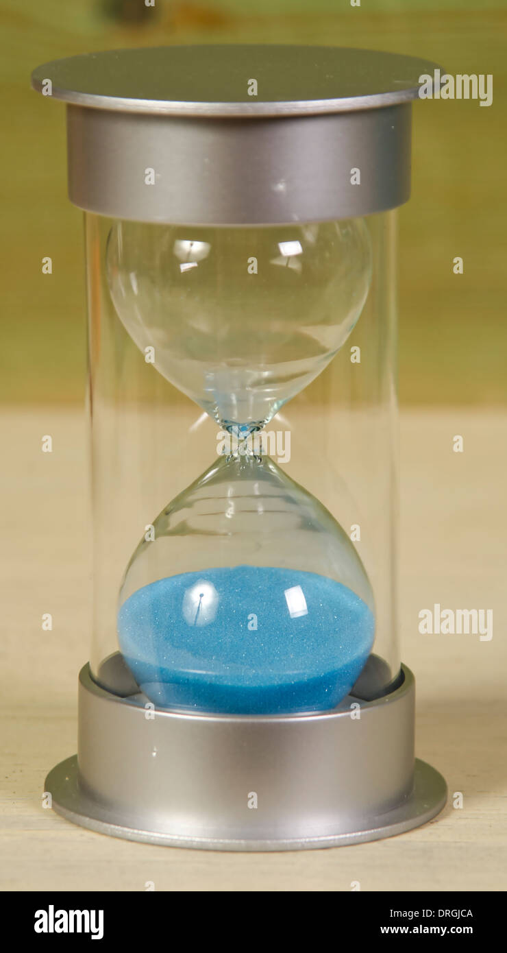 modern colourful sand Hourglass Stock Photo