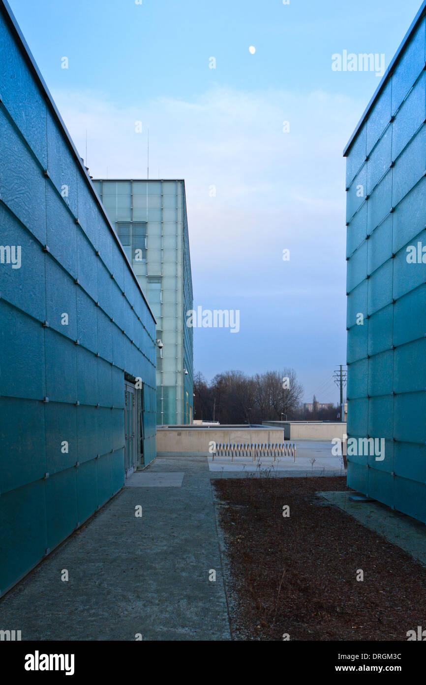 Modern architecture of Silesian Museum in Katowice, Poland. Stock Photo