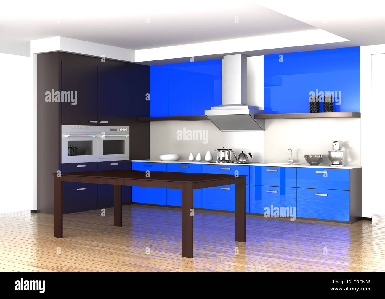 Modern kitchen interior Stock Photo Alamy