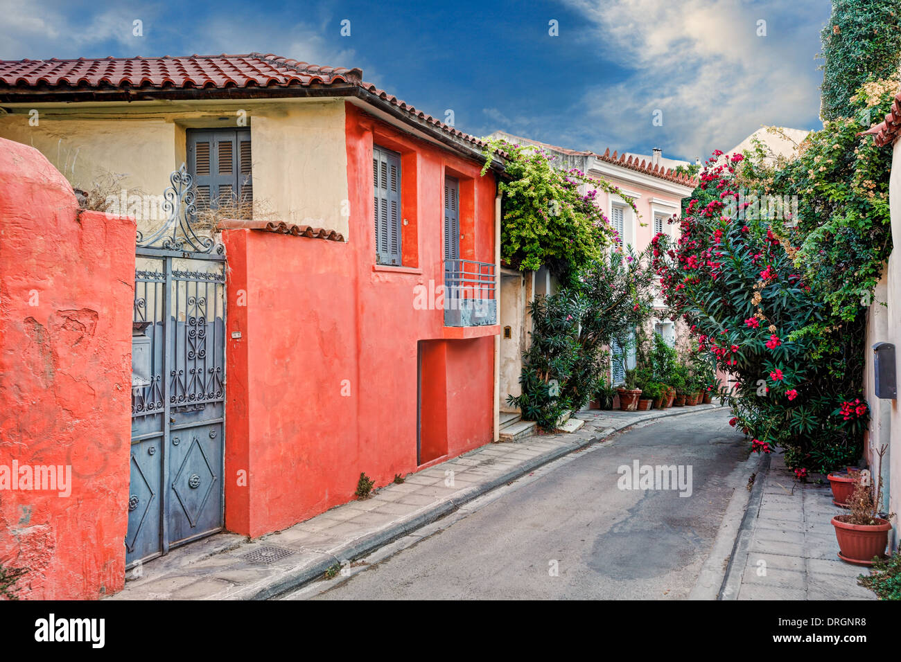 The picturesque buildings of Plaka in Athens, Greece Stock Photo