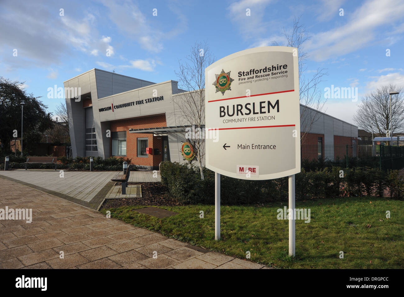Burslem Community Fire Station at Burslem Stoke on Trent Staffordshire
