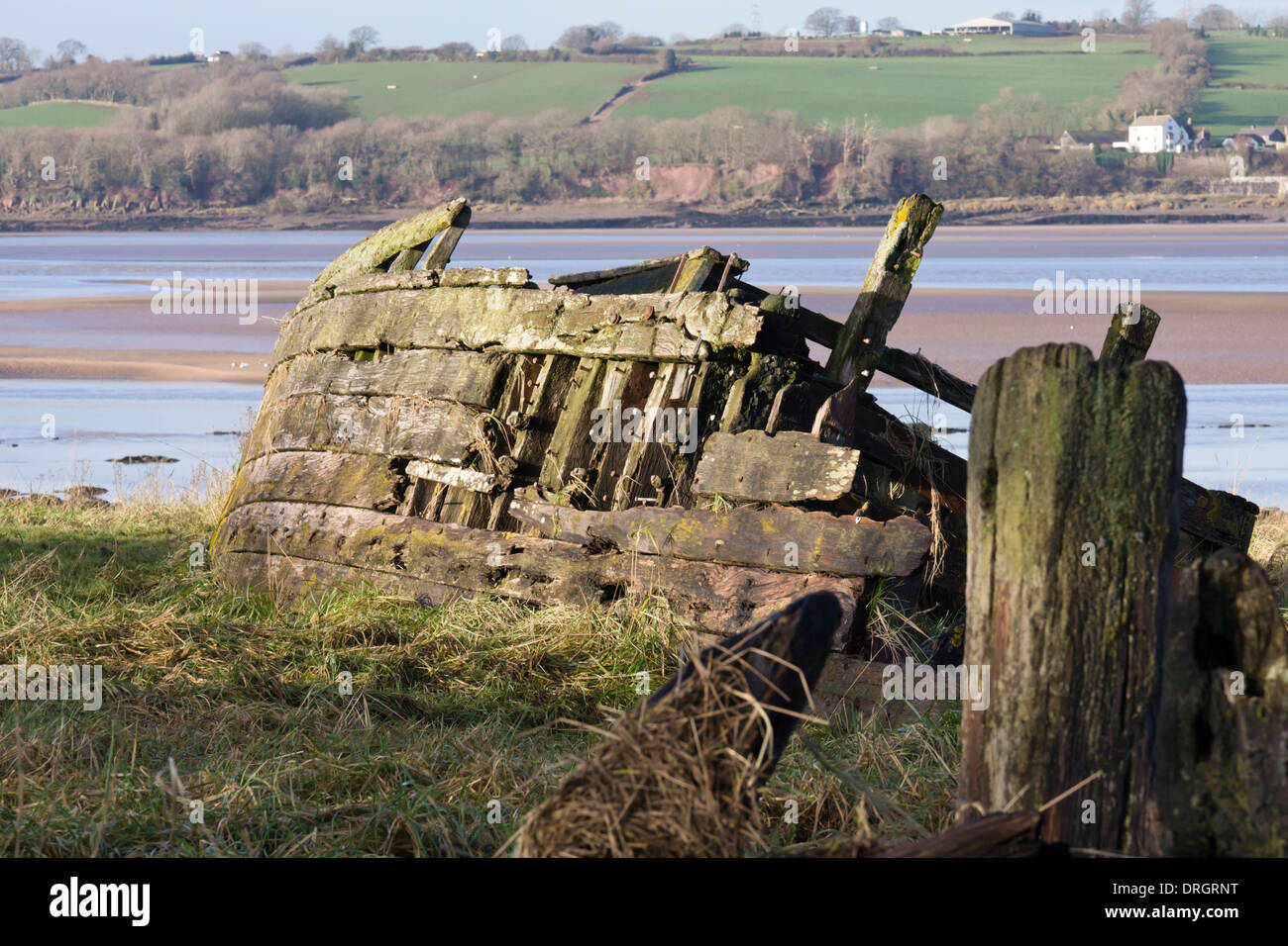 Wrecked Barges near the village of Purton Gloucestershire, on the Banks