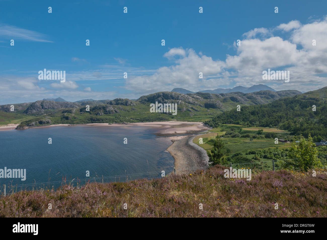 Beaches around Gruinard Bay nr Laide Ross & Cromarty Highland Scotland Stock Photo