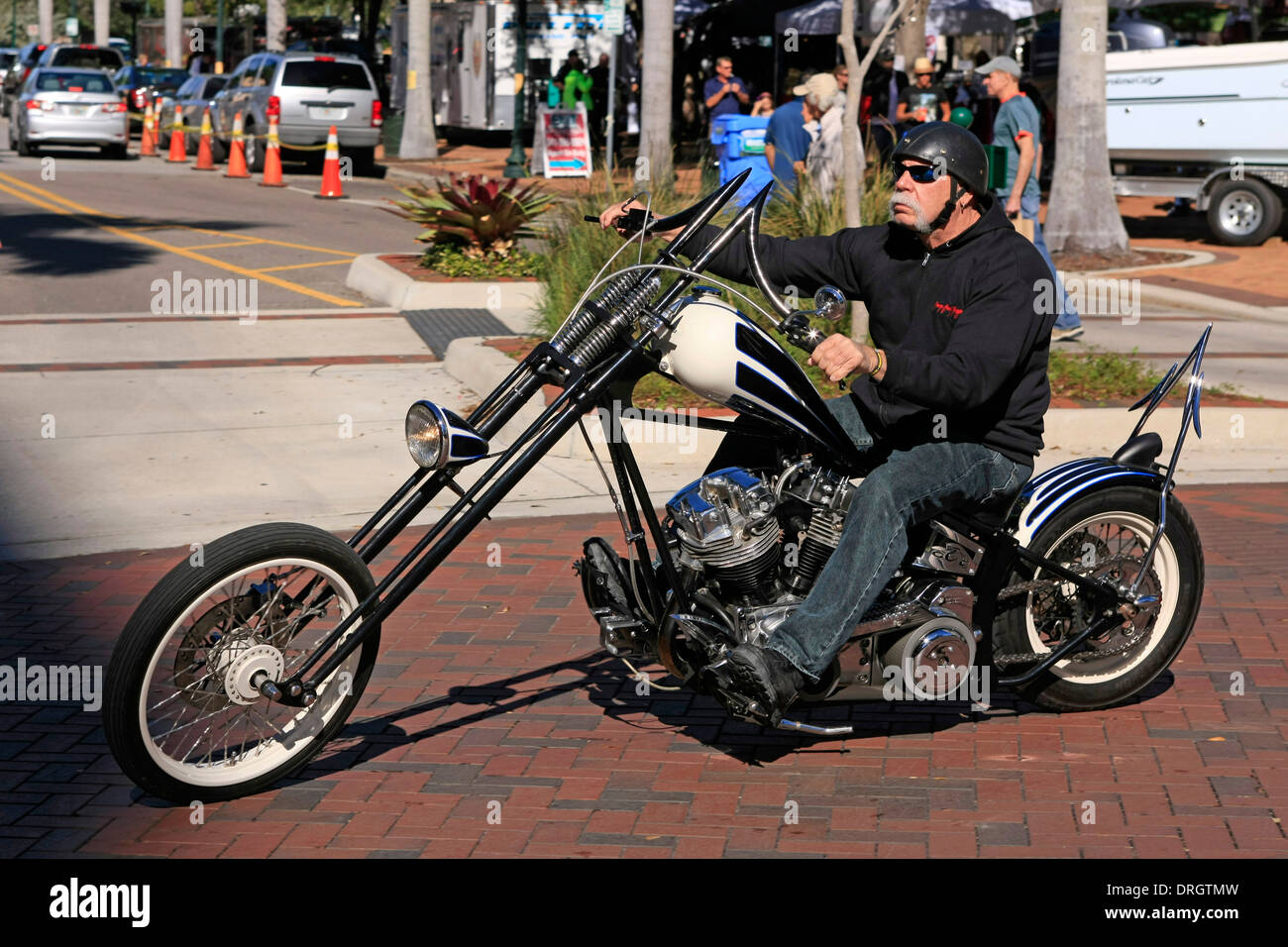 Thunder by the Bay motorcycle event in Sarasota Florida Stock Photo