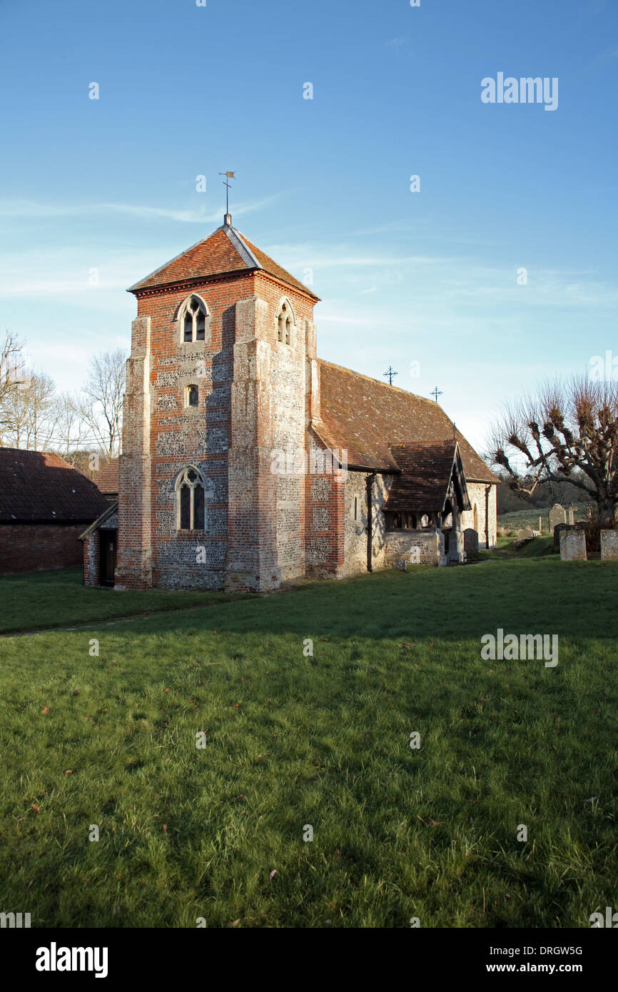 St Michaels & All Saints Church, Bullington, Hampshire Stock Photo