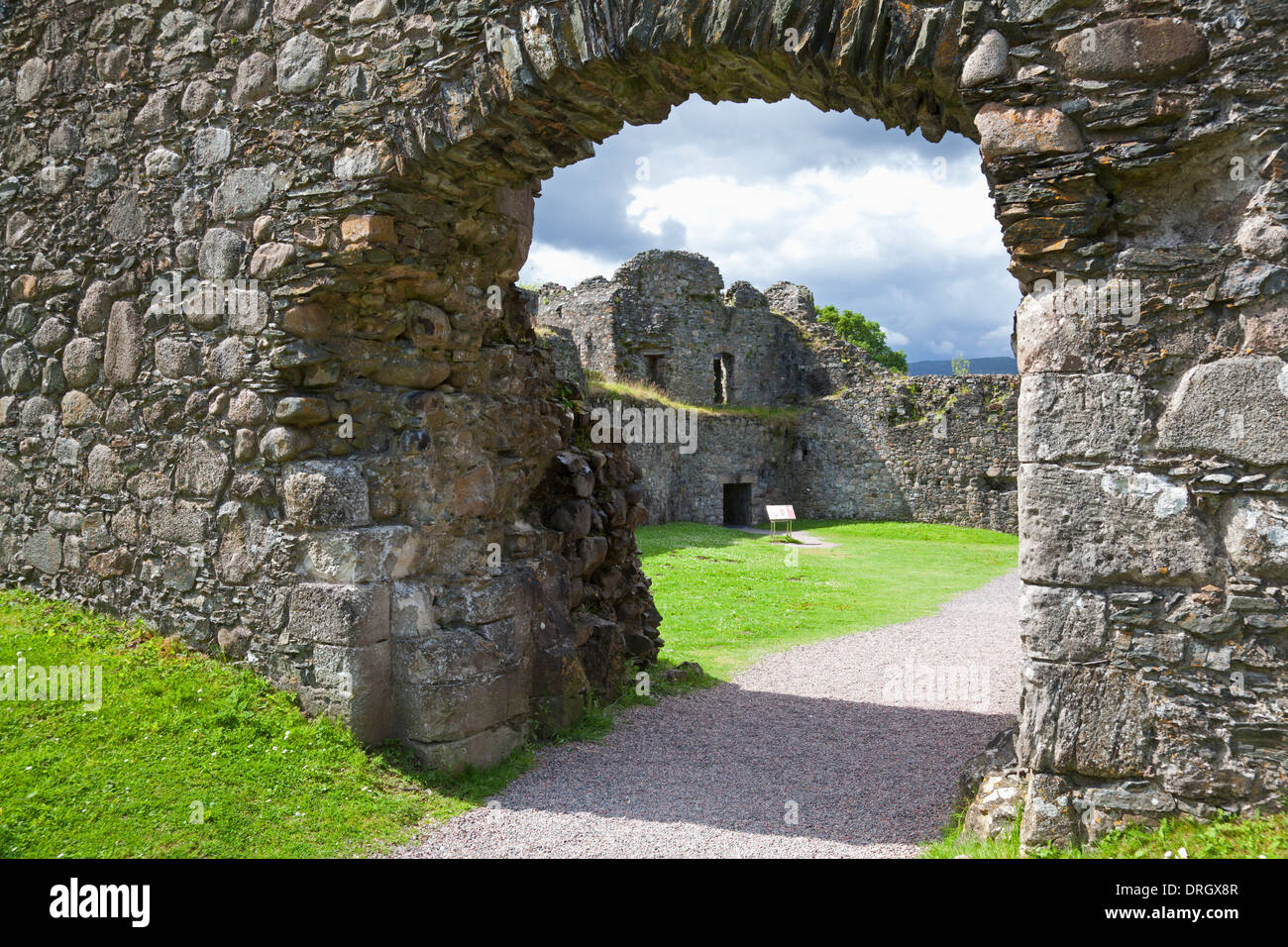 Ruins of Inverlochy Castle, Fort William, Scotland Stock Photo