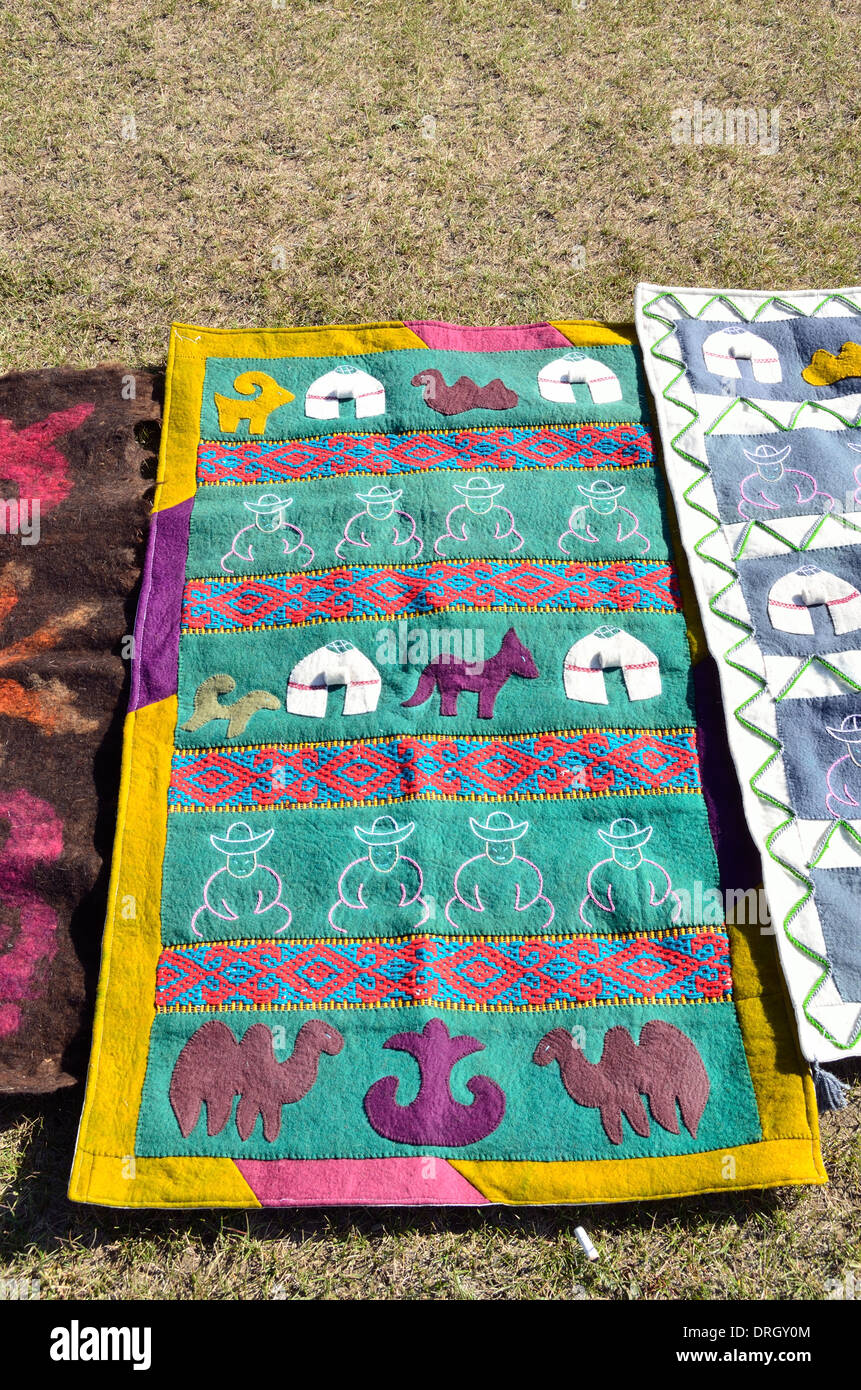 Kyrgyz shyrdak (carpet Stock Photo Alamy