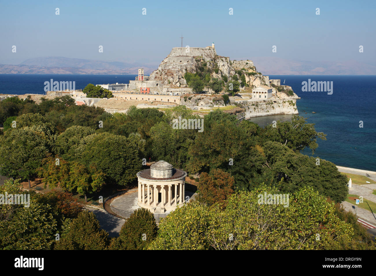 The Greek island of Corfu Stock Photo