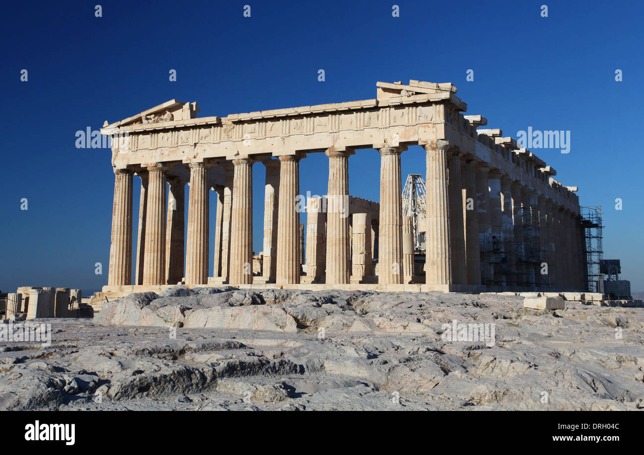 The Acropolis in Athens in Greece Stock Photo