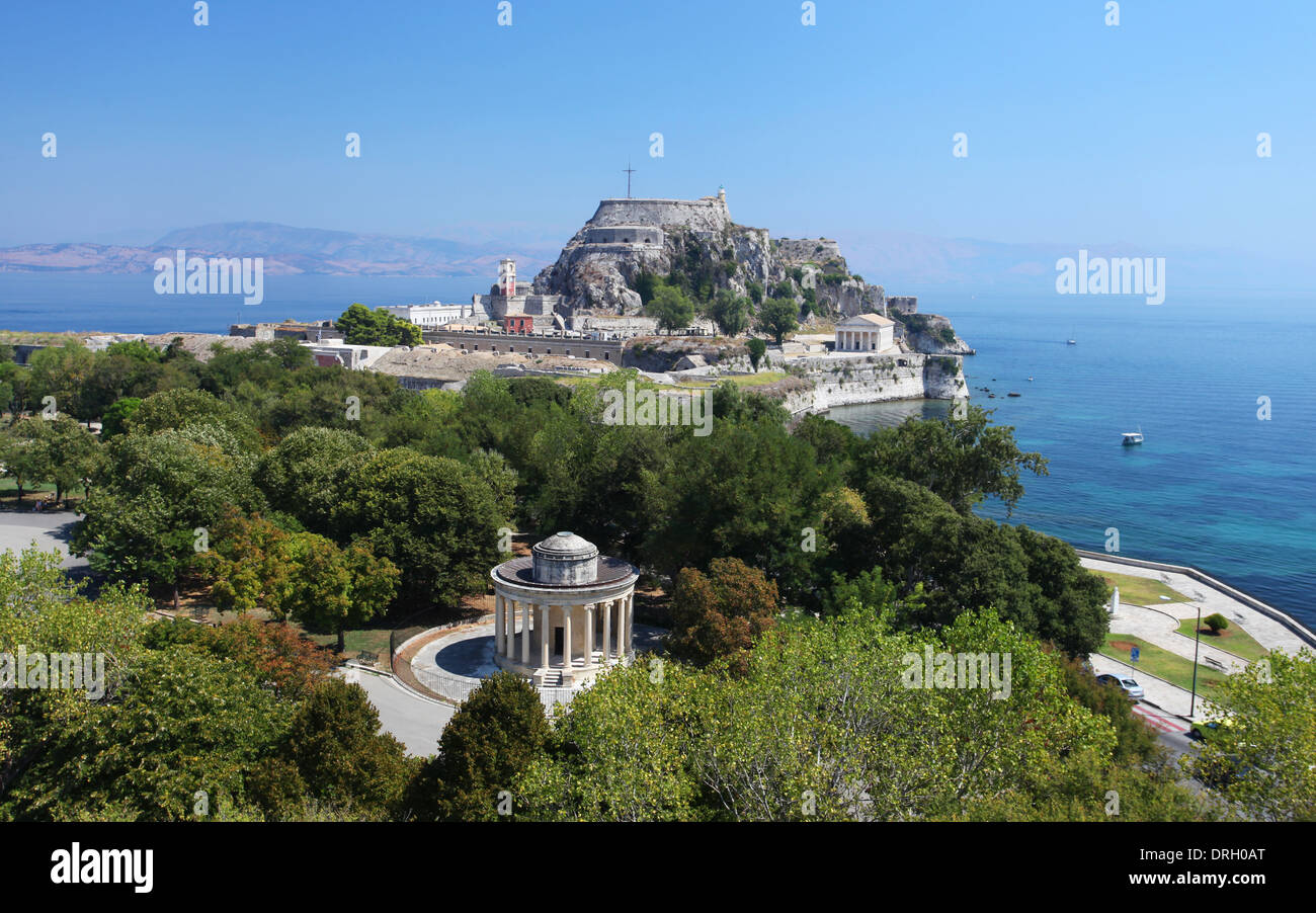 The Greek island of Corfu Stock Photo