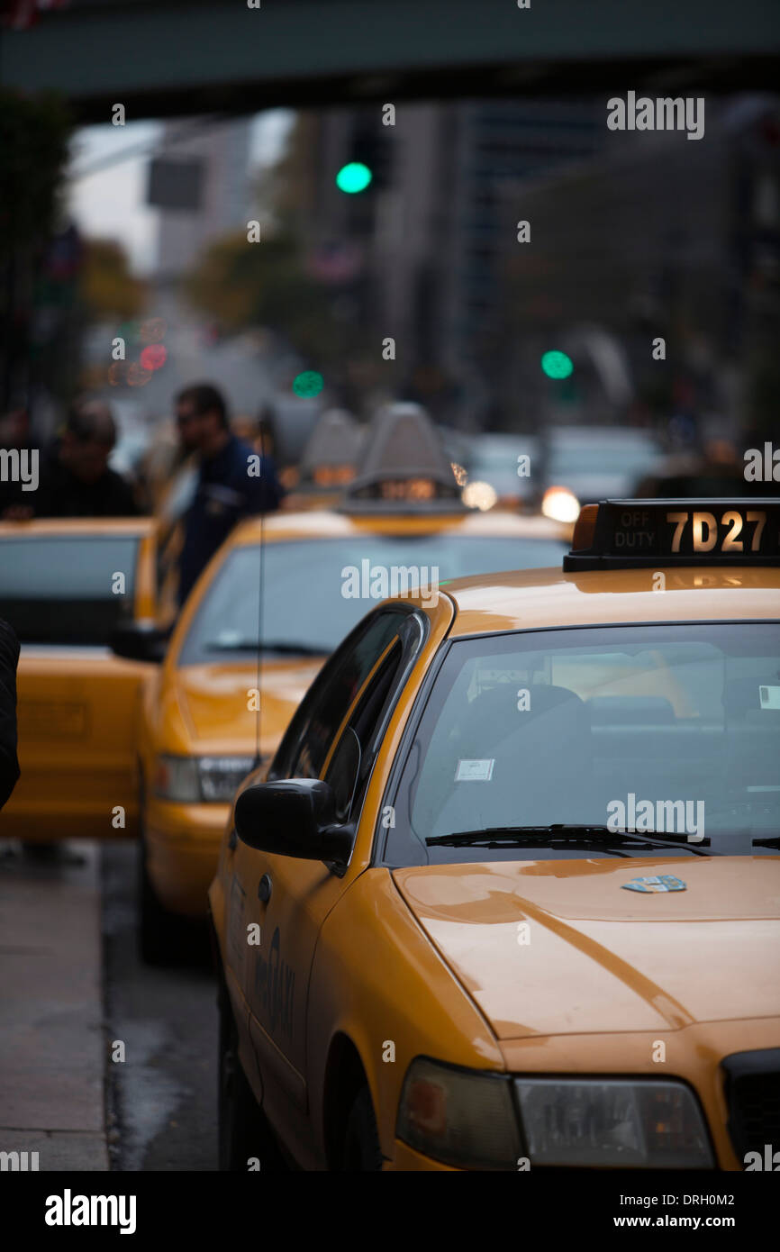 New York City taxi cabs Stock Photo Alamy