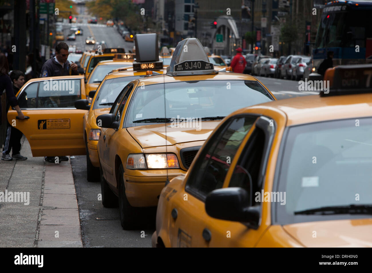 New York City taxi cabs. Stock Photo