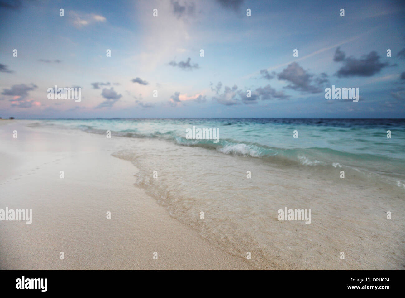 sunset on the sea beach Stock Photo - Alamy