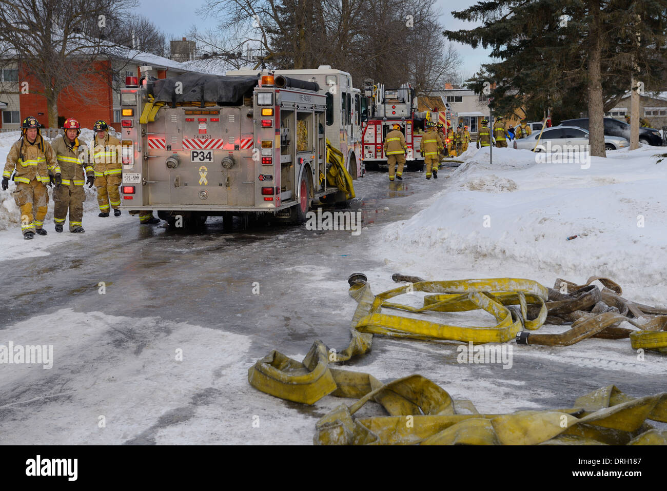 Firefighter cleaning truck hires stock photography and images Alamy