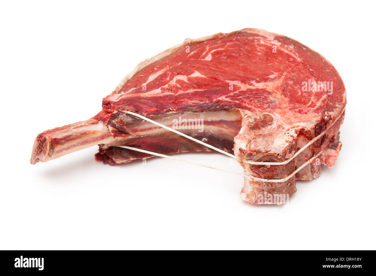 Rib of beef joint isolated on a white studio background Stock Photo Alamy