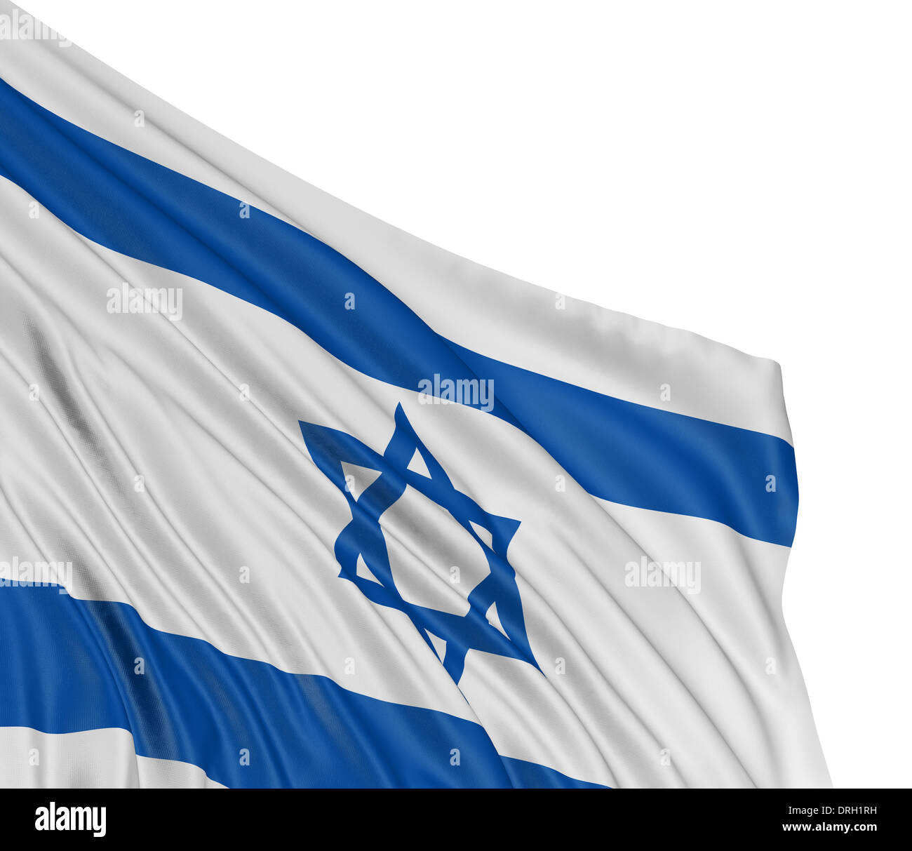 3D Israeli flag Stock Photo - Alamy