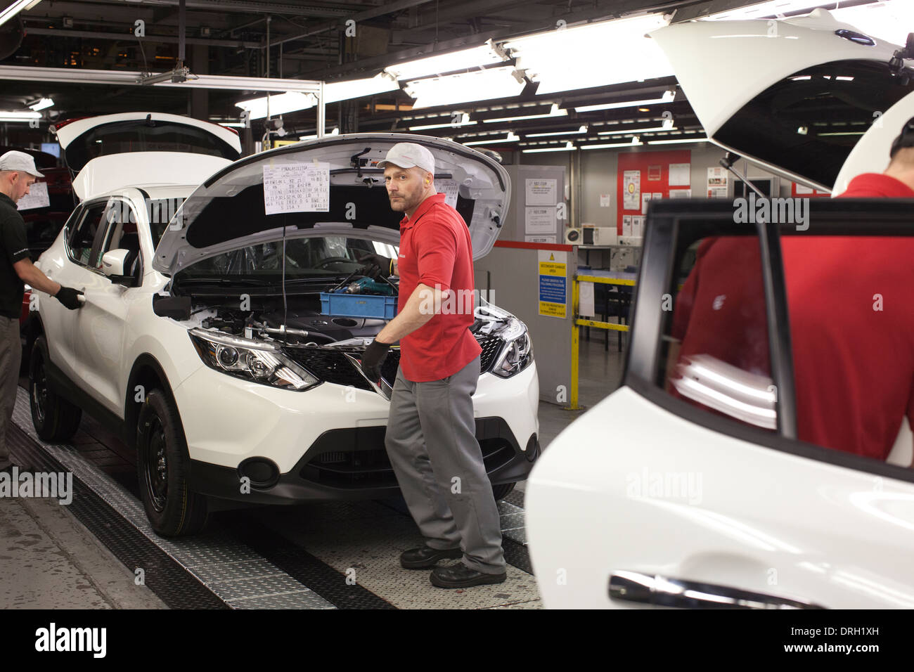 Production of Nissan domesticcar manufacturer, Sunderland plant, North