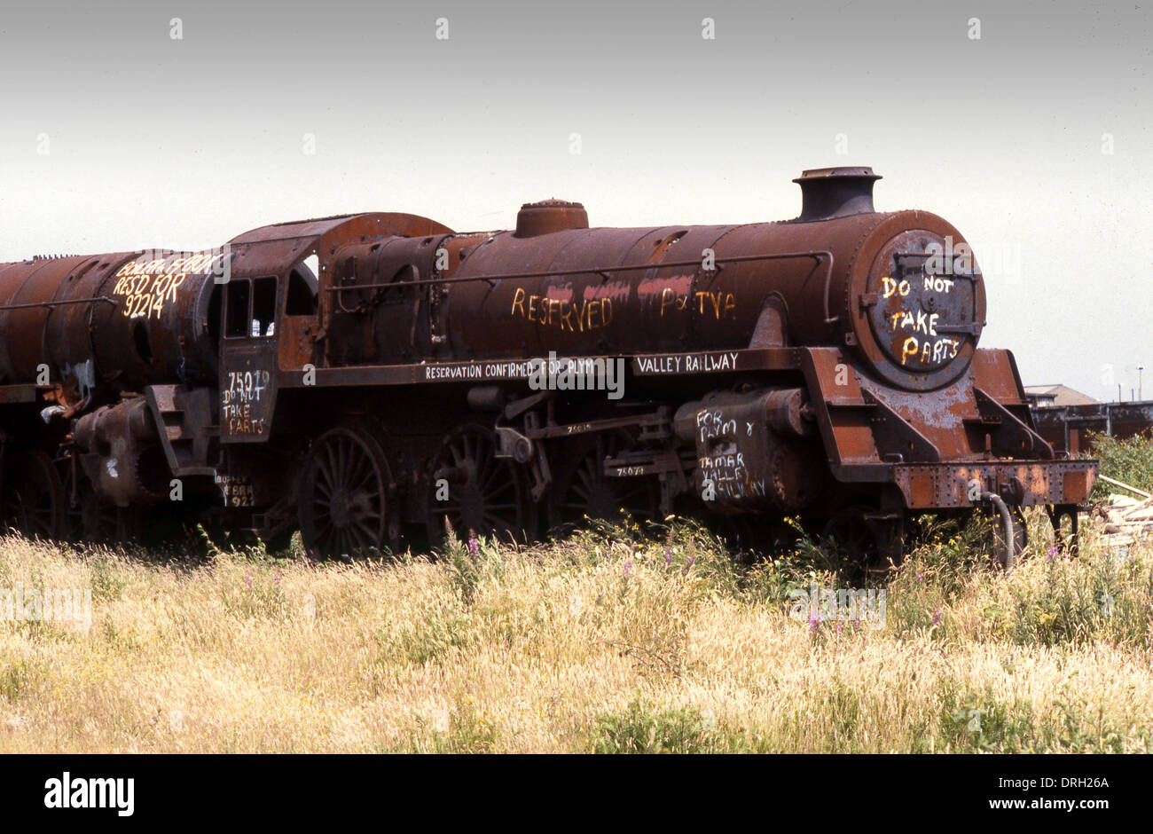 Scrapped Steam at the Woodham scrapyard on Barry Island in