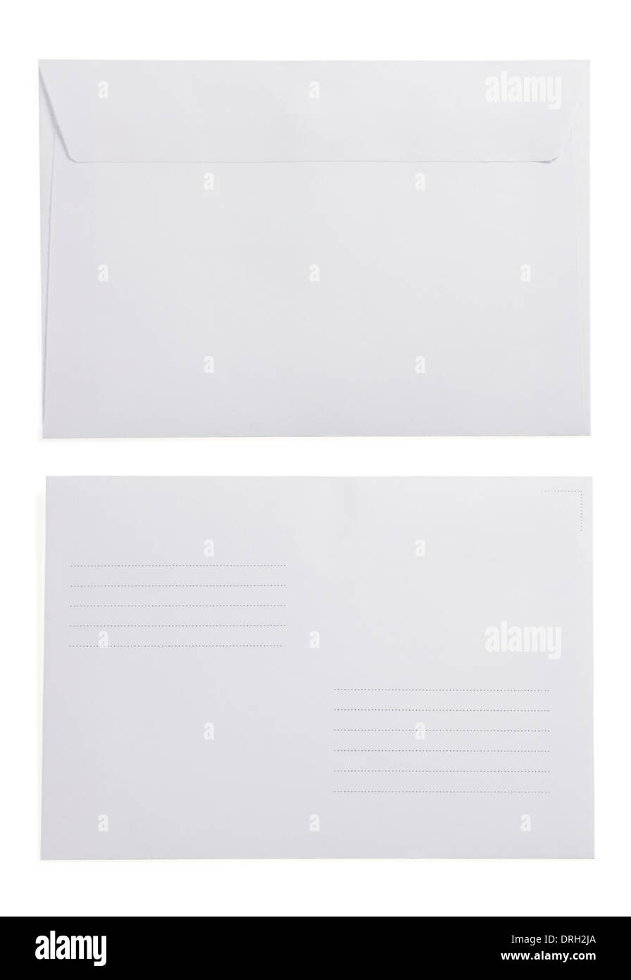 envelope isolated on white background Stock Photo - Alamy
