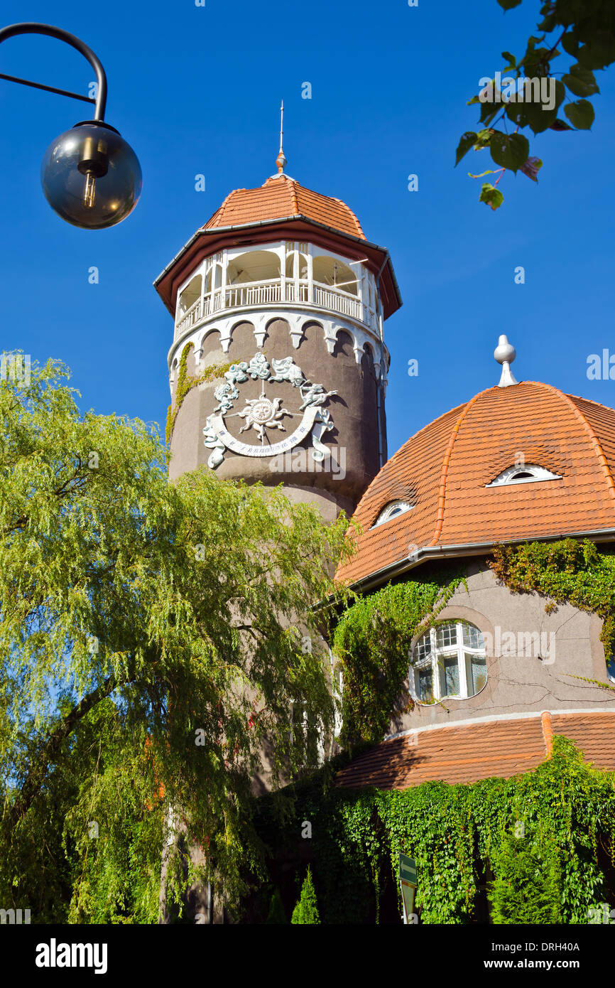 Ancient german water tower. Svetlogorsk (before 1946 Rauschen). Kaliningrad oblast, Russia Stock Photo