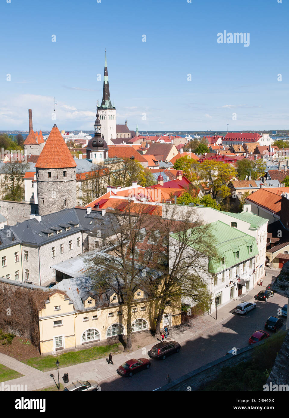View of the Old Town in Tallinn, Estonia Stock Photo