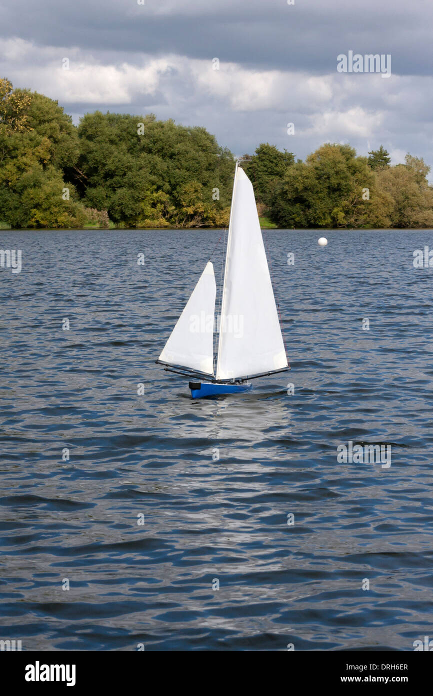 Radio controlled model sailing boat Stock Photo - Alamy