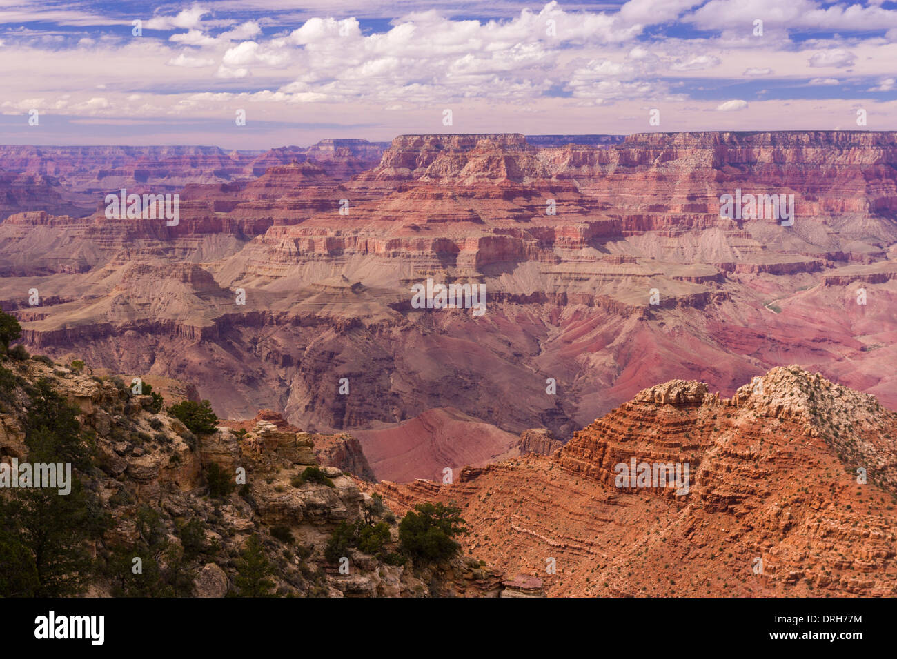 Grand Canyon National Park Arizona with clouds in sky Stock Photo - Alamy