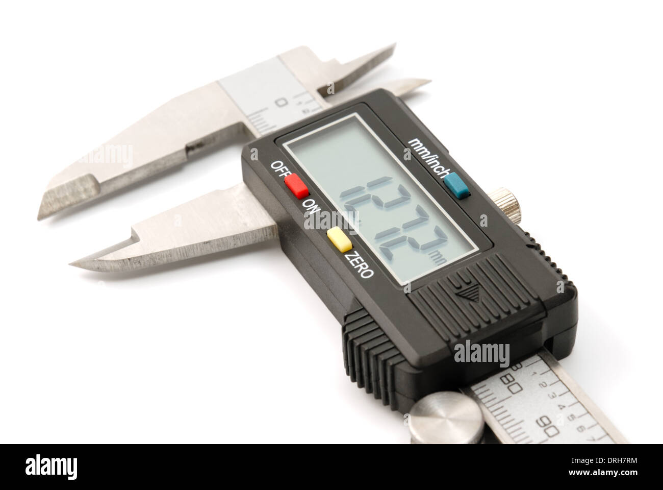 Electronic digital caliper isolated on white background. The precision tool Stock Photo Alamy