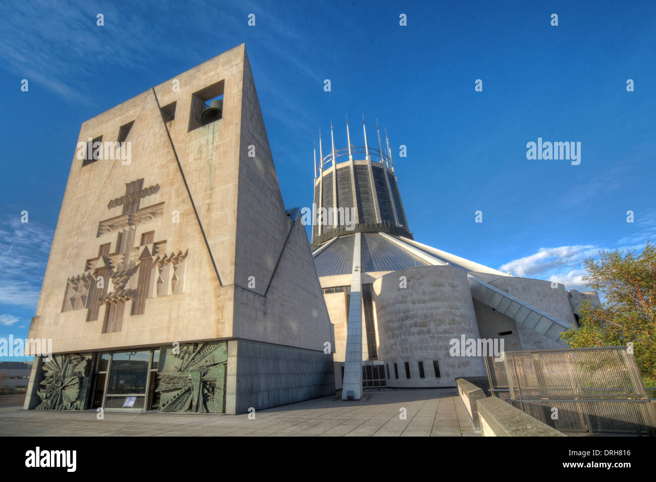 Liverpool Catholic Metropolitan Cathedral of Christ The King , England UK Stock Photo