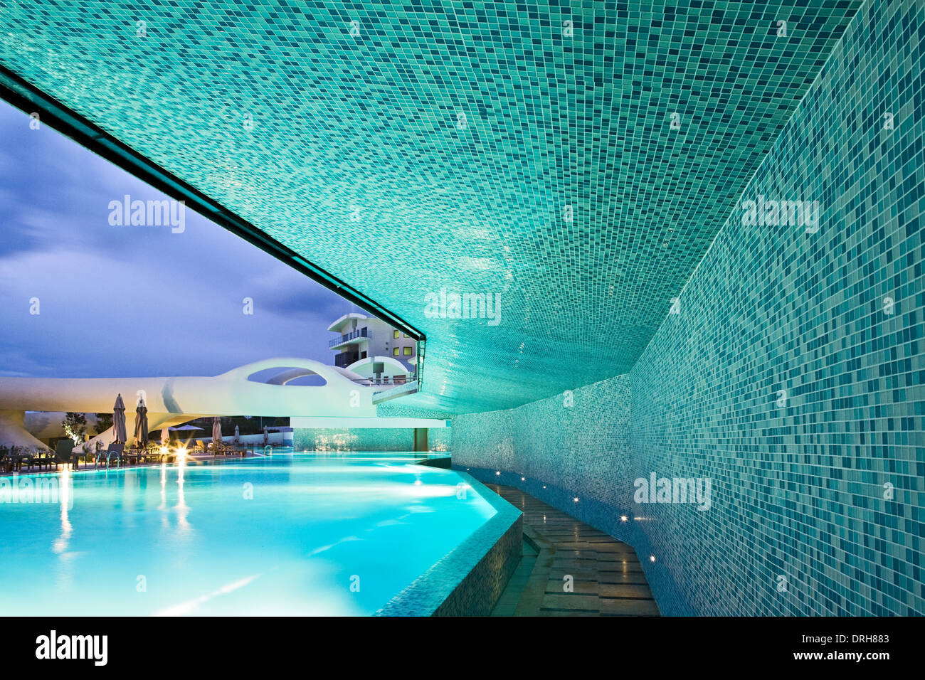 Pool views of the Cornelia Diamond, Turkey Stock Photo