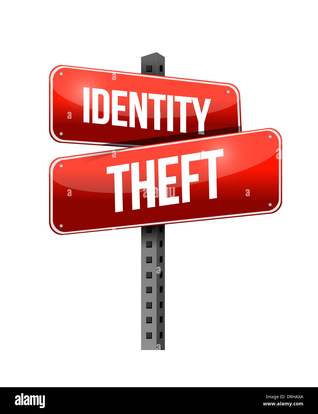 identity theft illustration design over a white background Stock Photo