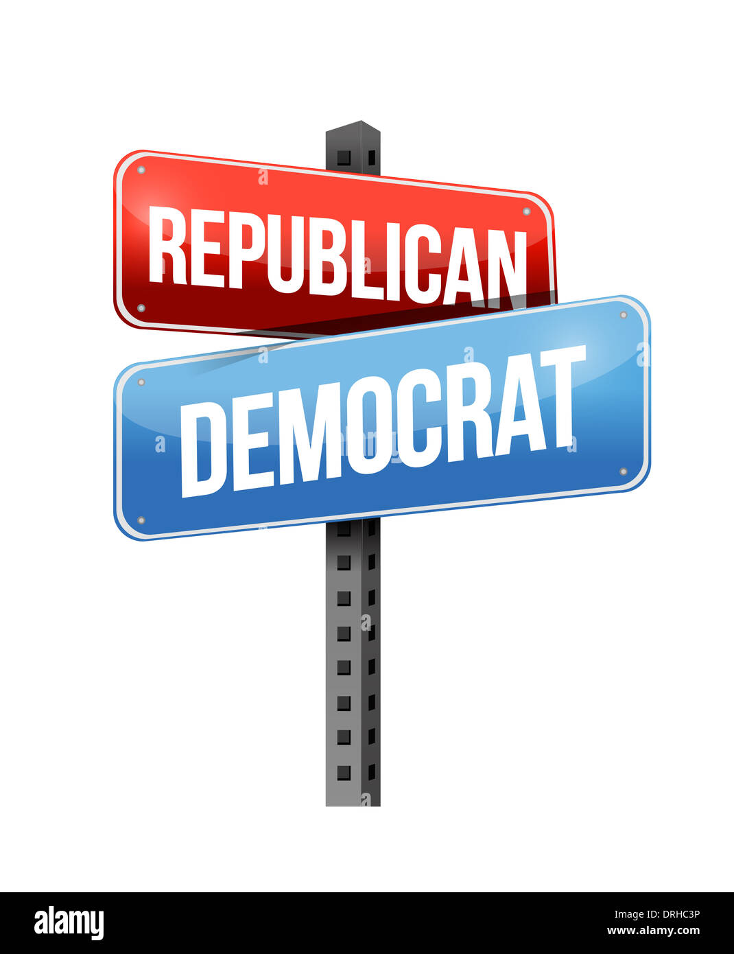 republican, democrat illustration design over a white background Stock Photo