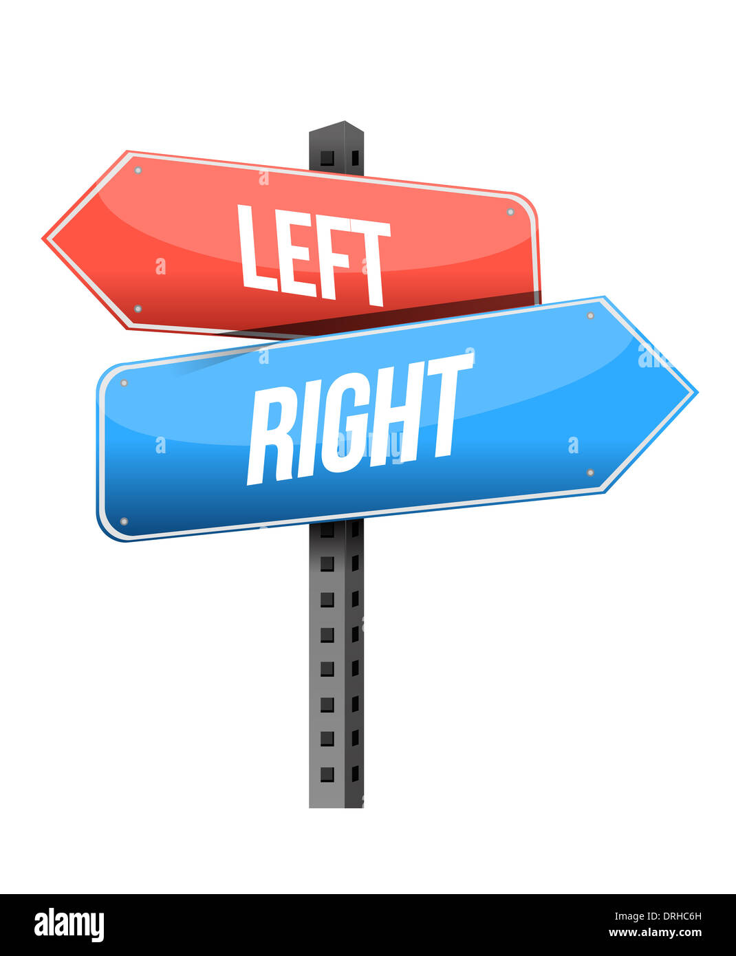 left, right road sign illustration design over a white background Stock ...
