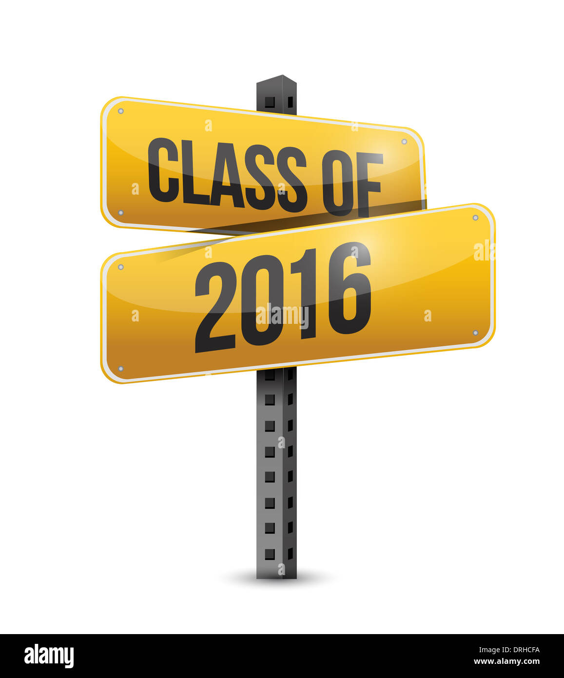 class of 2016 road sign illustration design over a white background ...