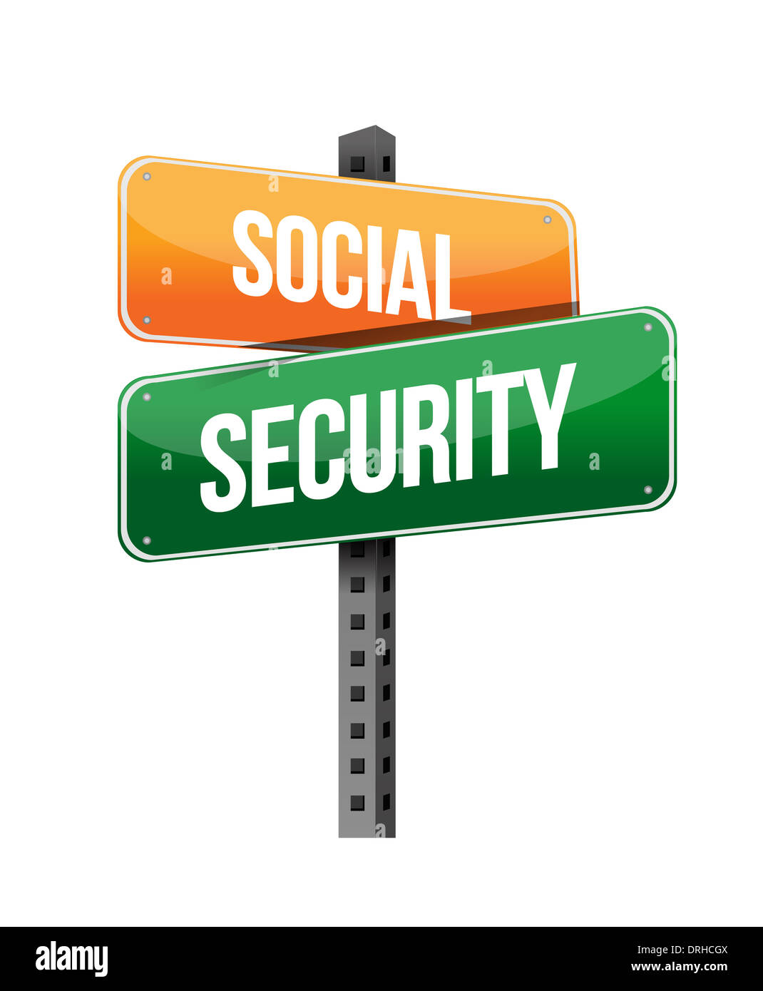 social security illustration design over a white background Stock Photo