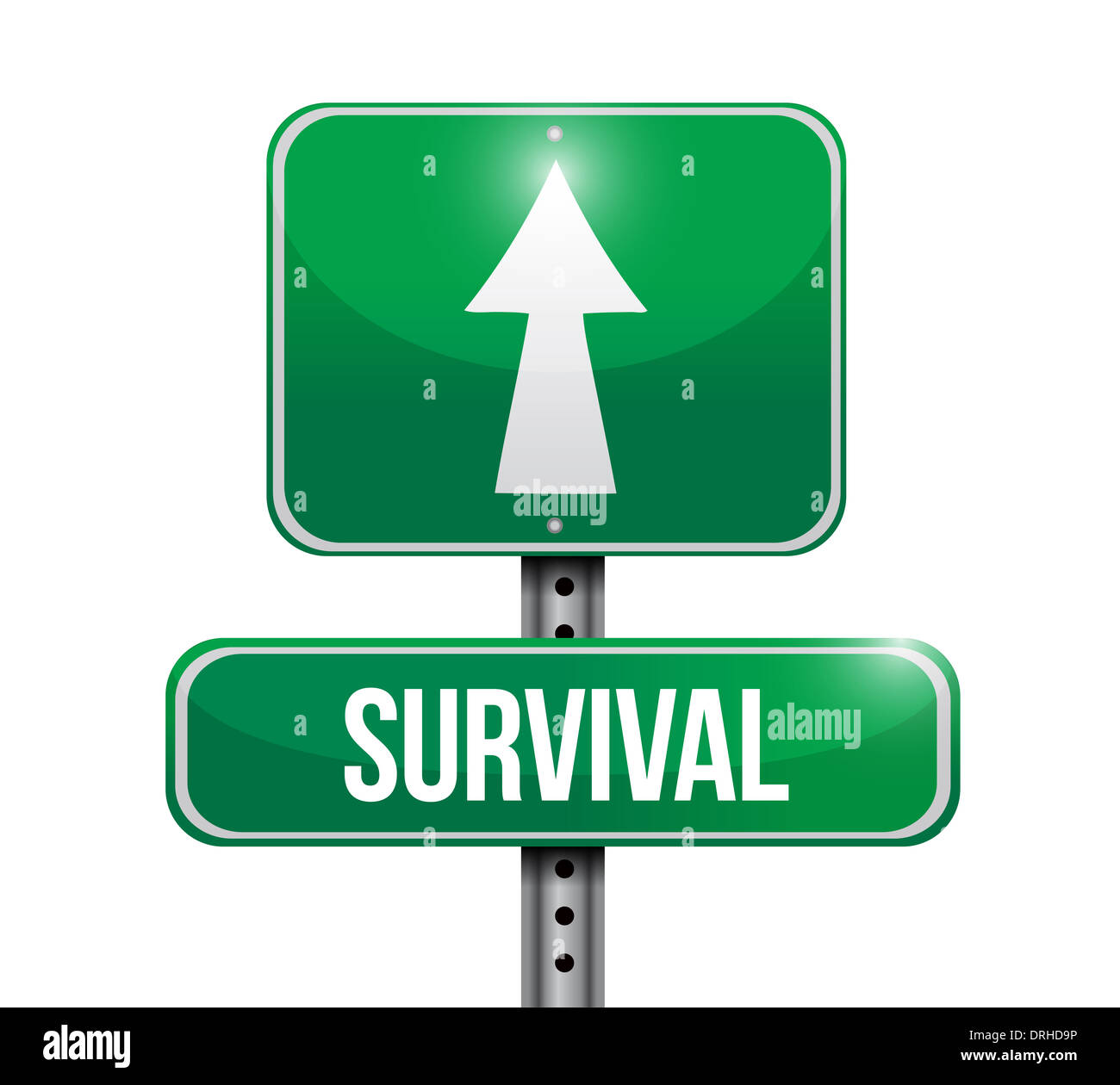 Survive Signage Arrow survival sign hi-res stock photography and images - Alamy