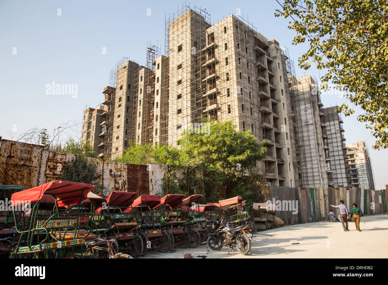 Apartments under construction in Delhi, India Stock Photo Alamy