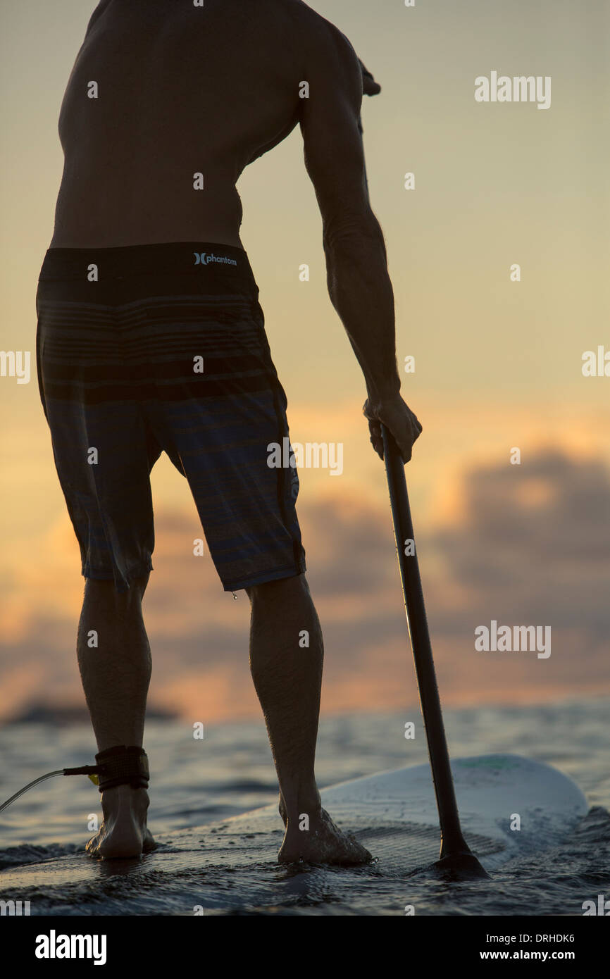 Hawaii Honolulu SUP Stand up Paddle board Waikiki Beach board ocean sport paddle winter [Brad