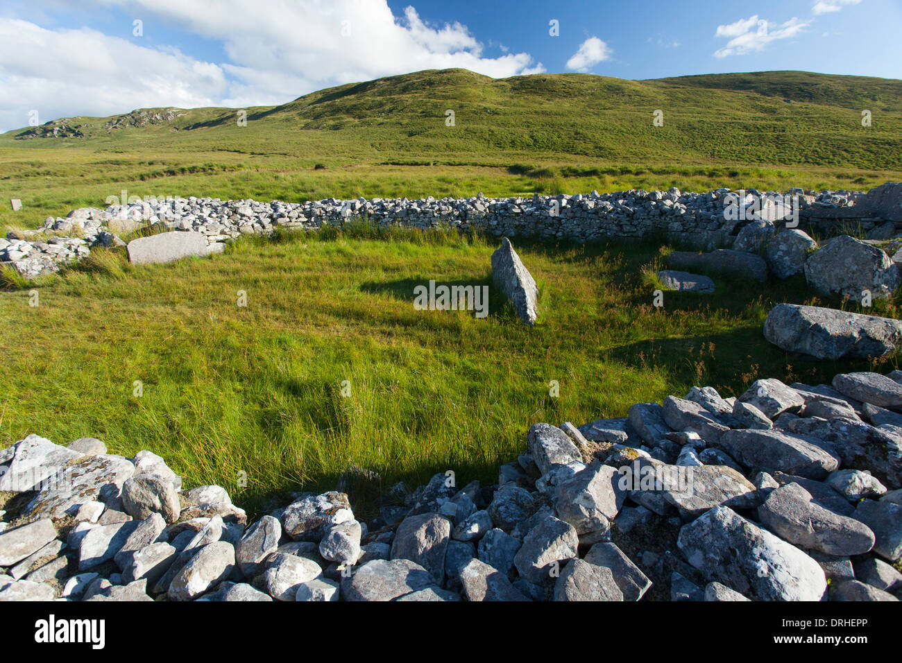 Cloghanmore Court Tomb, Malinmore, County Donegal, Ireland. Stock Photo