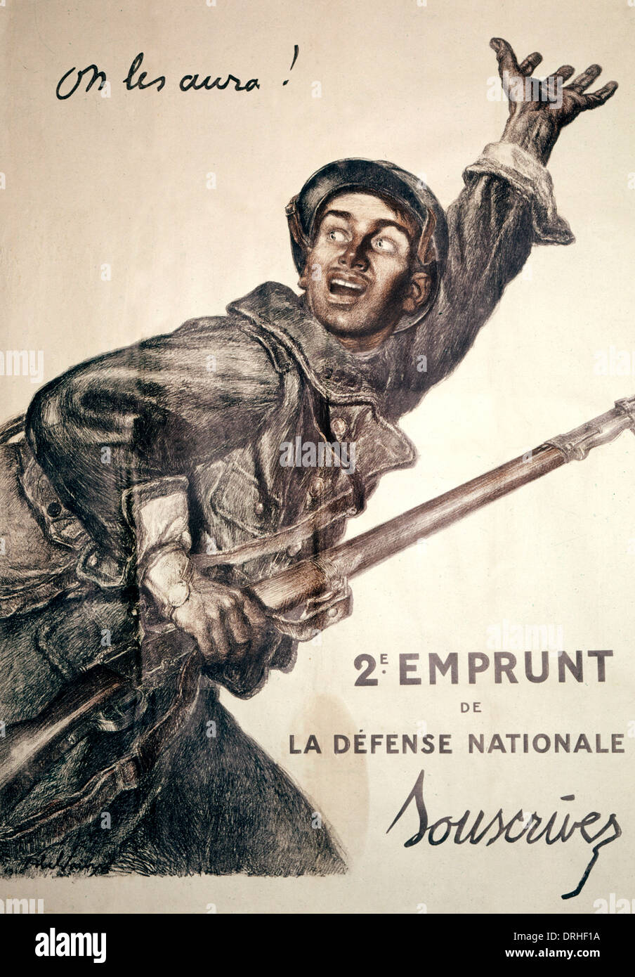 French poster advertising war bonds, WW1 Stock Photo