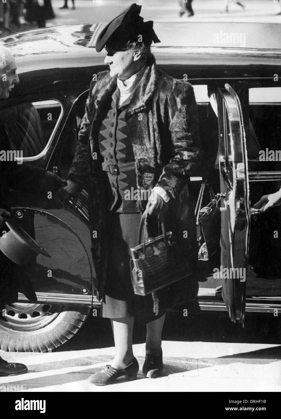 Madame Eugenie Petain, wife of General Petain Stock Photo