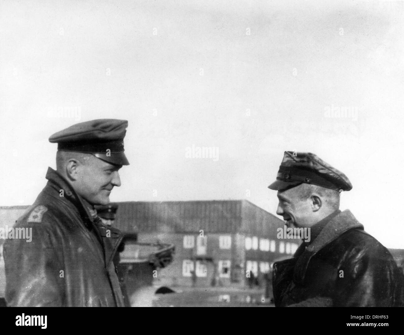 Baron Manfred von Richthofen and Reserve Lieutenant Klein Stock Photo