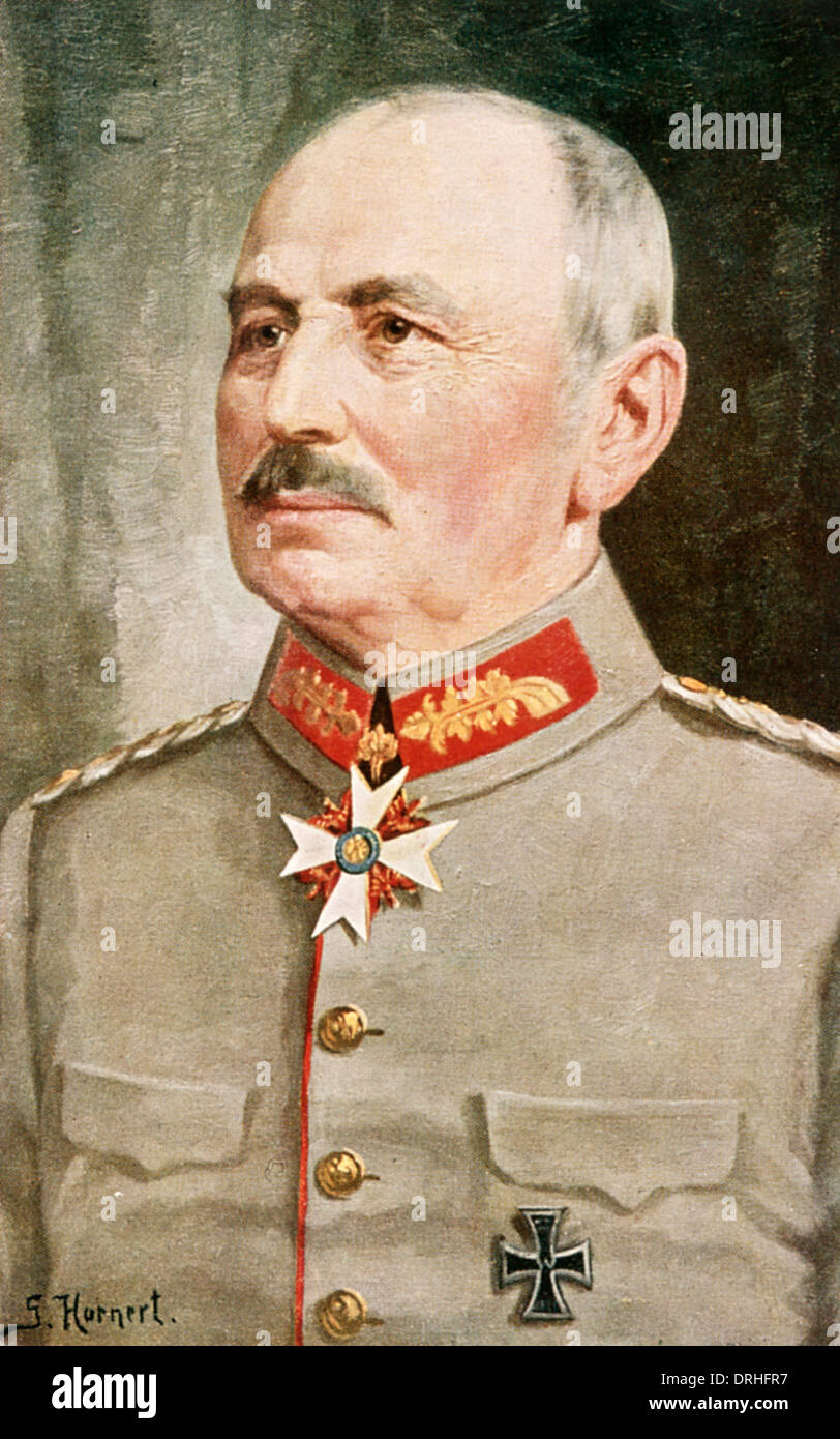 General von Kluck, German army officer, WW1 Stock Photo