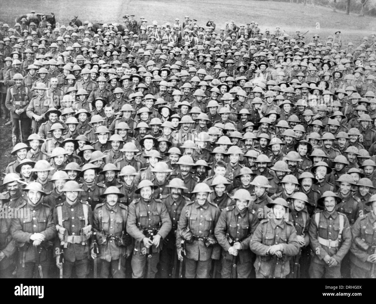 1st Battalion Middlesex Regiment, Cassel, France, WW1 Stock Photo