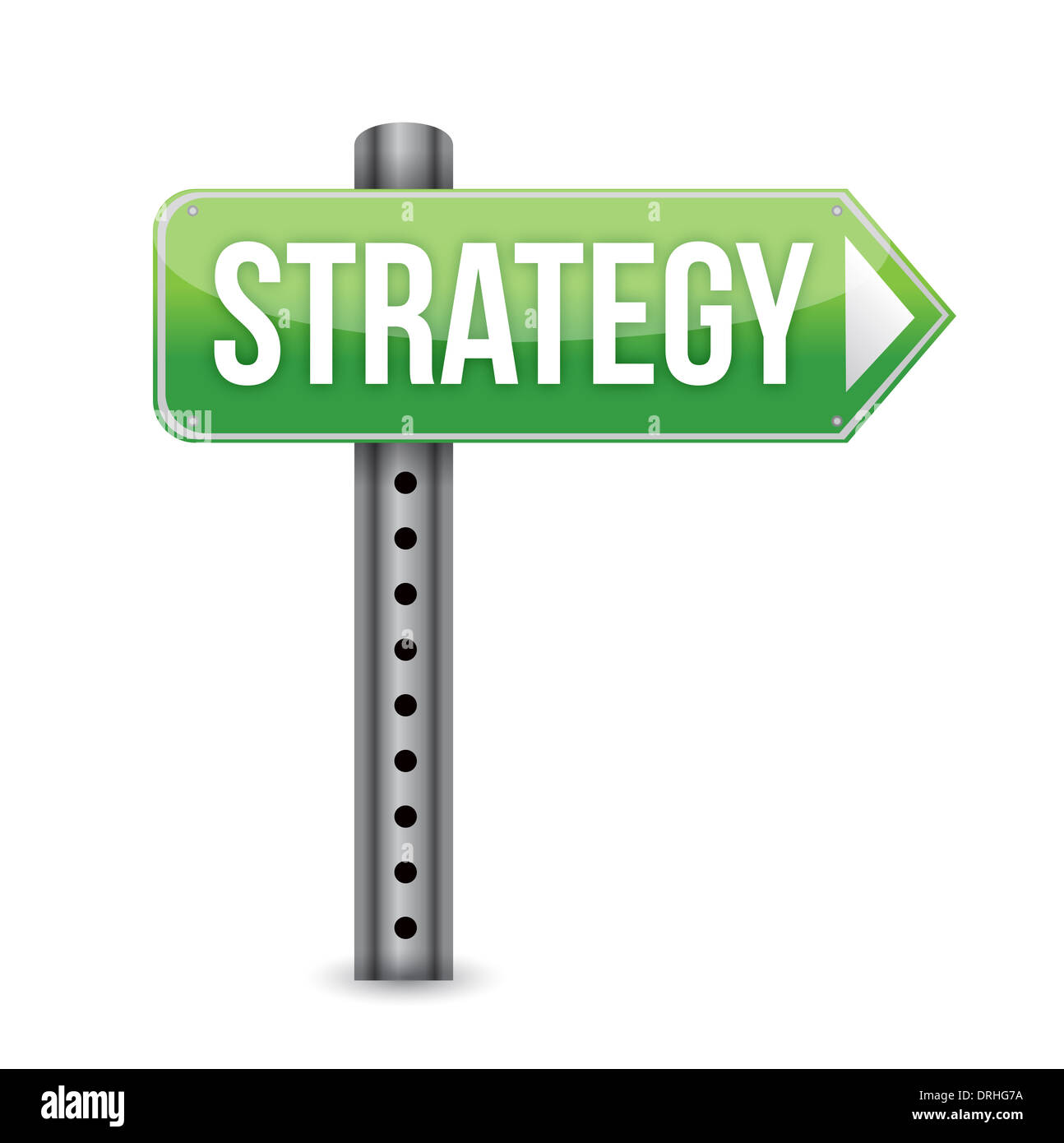 Strategi Sign road sign with word Strategy on it. Illustration design Stock Photo - Alamy