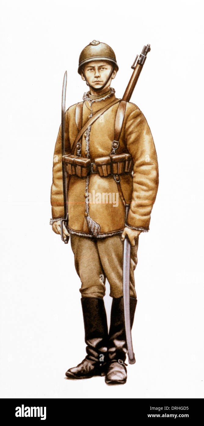 Polish soldier, WW1 Stock Photo