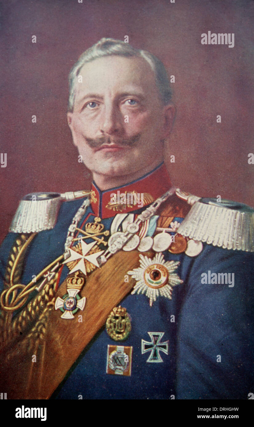 Kaiser Wilhelm II, Emperor of Germany Stock Photo